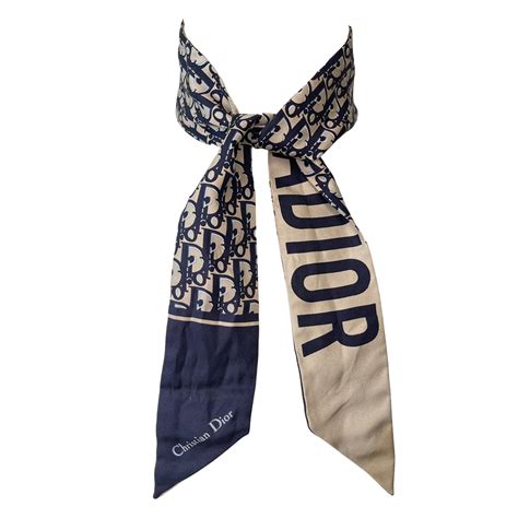 dior oblique mitzah tuch|Dior Oblique Mitzah Scarf Navy Blue Silk Twill.